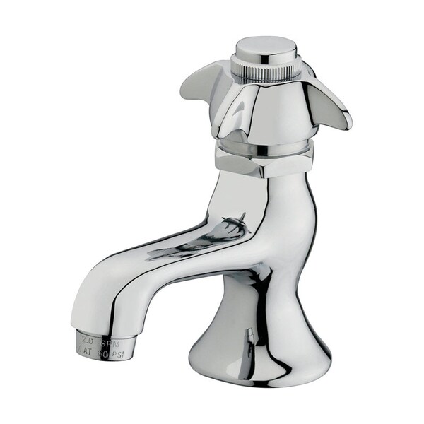 Faucet Slf-Clse Sgl Chrm